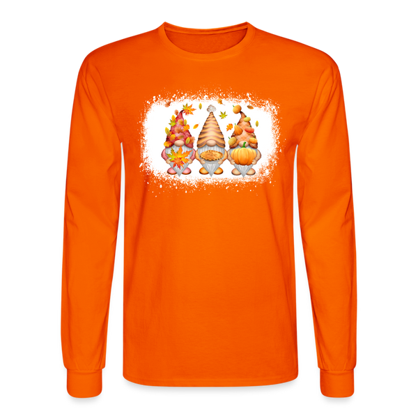 6775 4/4S Thanksgiving Gnomes Bleach Look PREM TSHIRT - orange