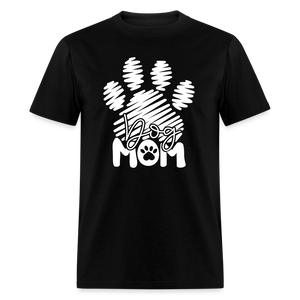 6780 1/4S Dog Mom Scribble PREM TSHIRT - black