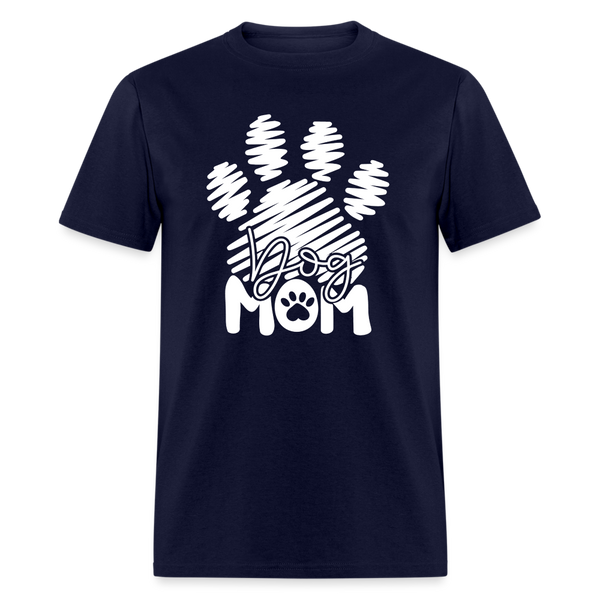 6780 1/4S Dog Mom Scribble PREM TSHIRT - navy