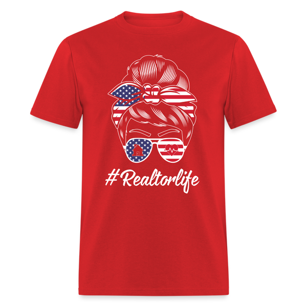 6787 1/4S #Realtorlife TSHIRT - red