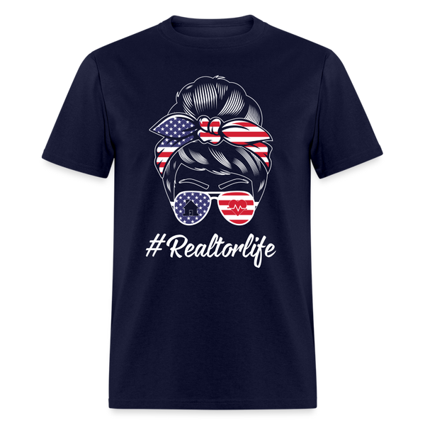 6787 1/4S #Realtorlife TSHIRT - navy