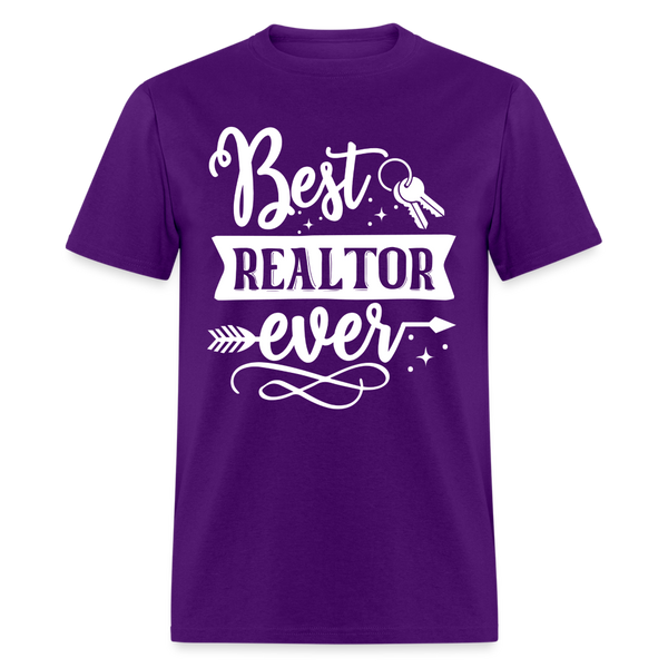 6788 1/4S Best Realtor Ever TSHIRT - purple