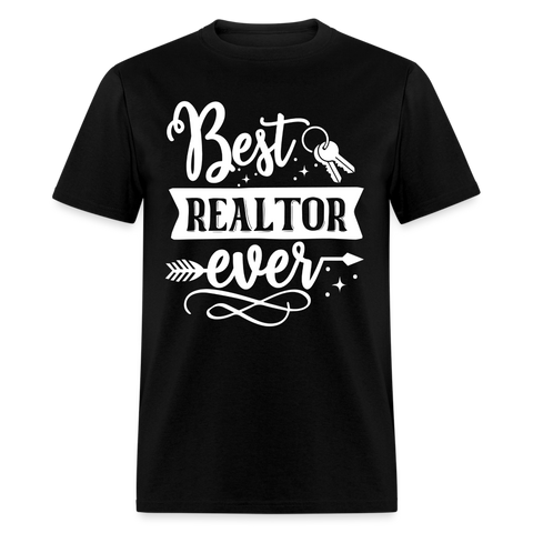 6788 1/4S Best Realtor Ever TSHIRT - black