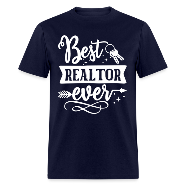 6788 1/4S Best Realtor Ever TSHIRT - navy