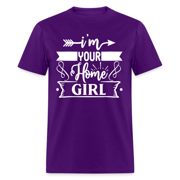 6790 1/4S I'm Your Home Girll TSHIRT - purple