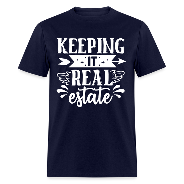 6791 1/4S Keeping It Real Estate TSHIRT - navy