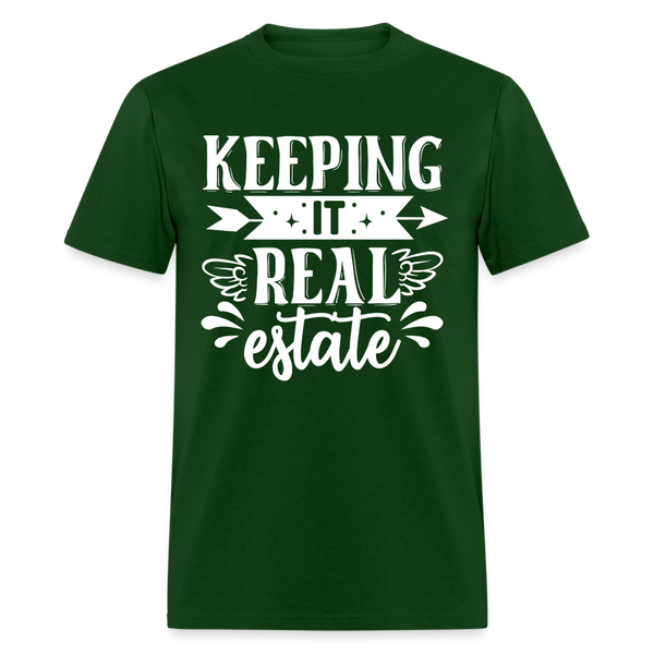 6791 1/4S Keeping It Real Estate TSHIRT - forest green