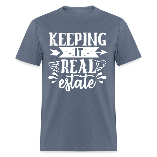 6791 1/4S Keeping It Real Estate TSHIRT - denim