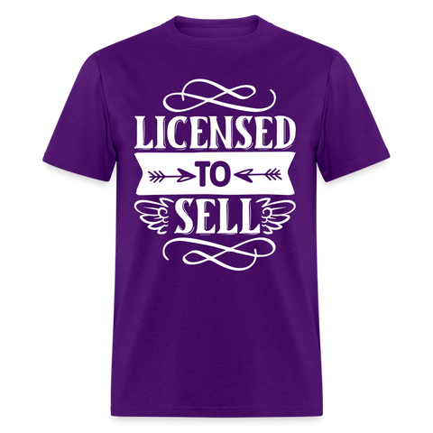 6792 1/4S Licensed To Sell TSHIRT - purple