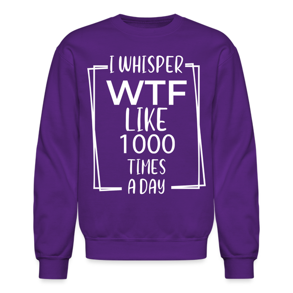 60005 4/4S I Whisper WTF PREMIUM SWEATSHIRT - purple