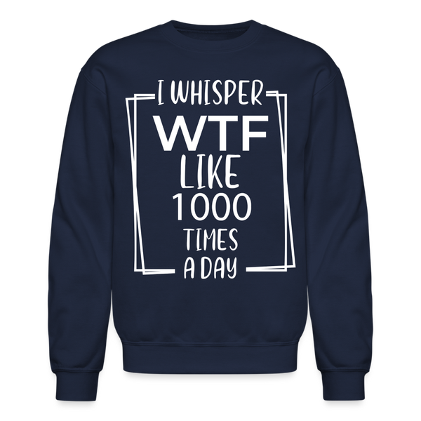 60005 4/4S I Whisper WTF PREMIUM SWEATSHIRT - navy