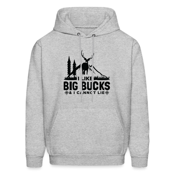 60008 4/4S I Like Big Bucks PREMIUM HOODIE - heather gray