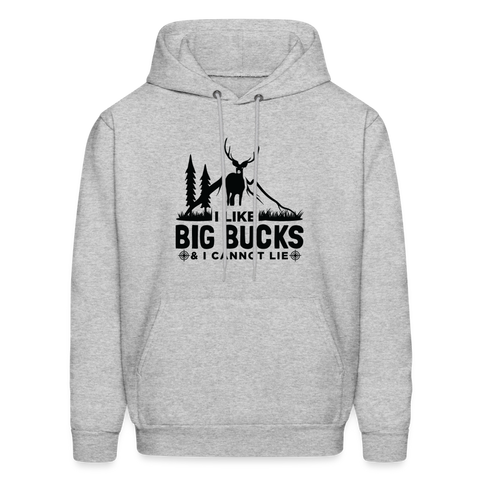 60008 4/4S I Like Big Bucks PREMIUM HOODIE - heather gray