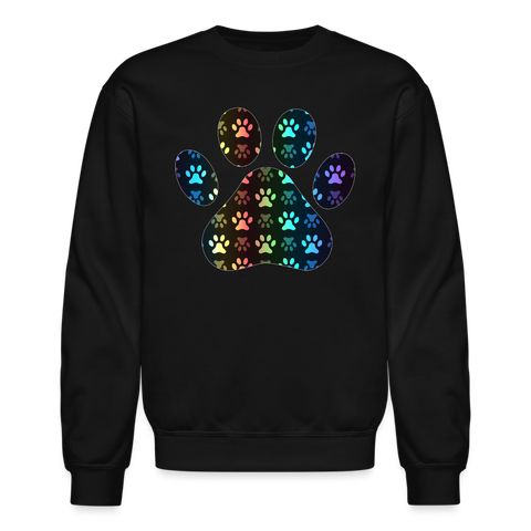 8366 4/4S Melissa's Colorful Paws Paw PREMIUM SWEATSHIRT - black