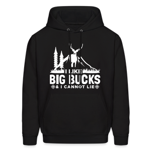 60008 4/4S I Like Big Bucks (White Graphic) PREMIUM HOODIE - black