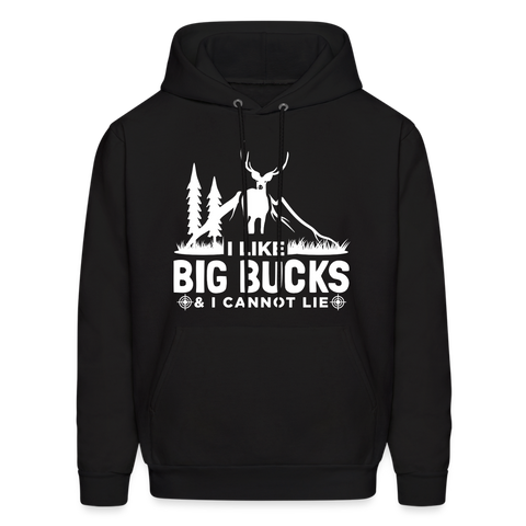 60008 4/4S I Like Big Bucks (White Graphic) PREMIUM HOODIE - black