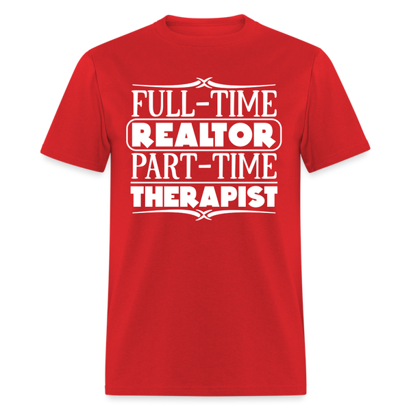 60011 1/4S FT Realtor PT Therapist PREMIUM TSHIRT - red