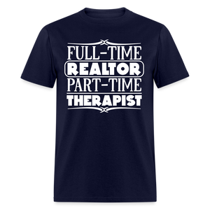 60011 1/4S FT Realtor PT Therapist PREMIUM TSHIRT - navy