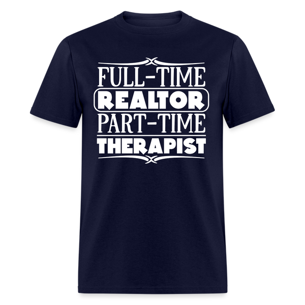 60011 1/4S FT Realtor PT Therapist PREMIUM TSHIRT - navy