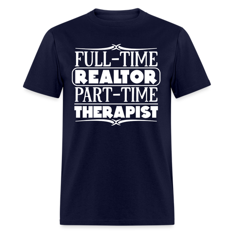 60011 1/4S FT Realtor PT Therapist PREMIUM TSHIRT - navy