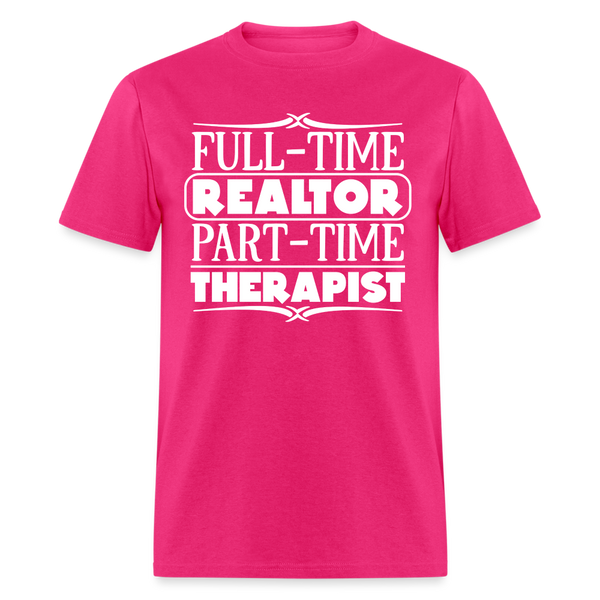 60011 1/4S FT Realtor PT Therapist PREMIUM TSHIRT - fuchsia