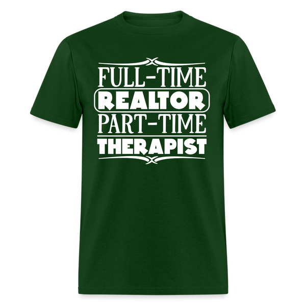 60011 1/4S FT Realtor PT Therapist PREMIUM TSHIRT - forest green