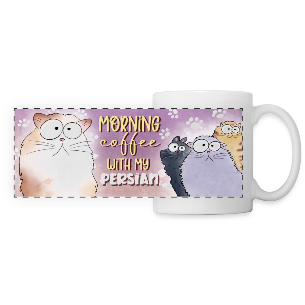 3018 Morning Coffee Persian DESIGNER MUGS - white