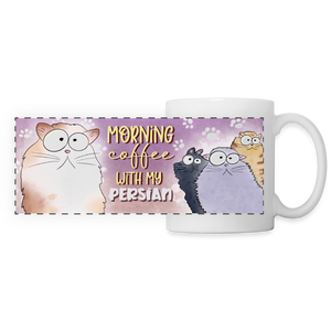 3018 Morning Coffee Persian DESIGNER MUGS - white