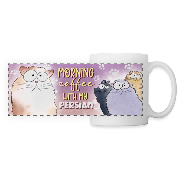 3018 Morning Coffee Persian DESIGNER MUGS - white