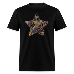 8368 1/4S Kathy's Indian Motif TD Star PREM TSHIRT - black