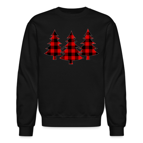 8303 4/4S Our Buffalo Plaid Trees PREMIUM SWEATSHIRT - black