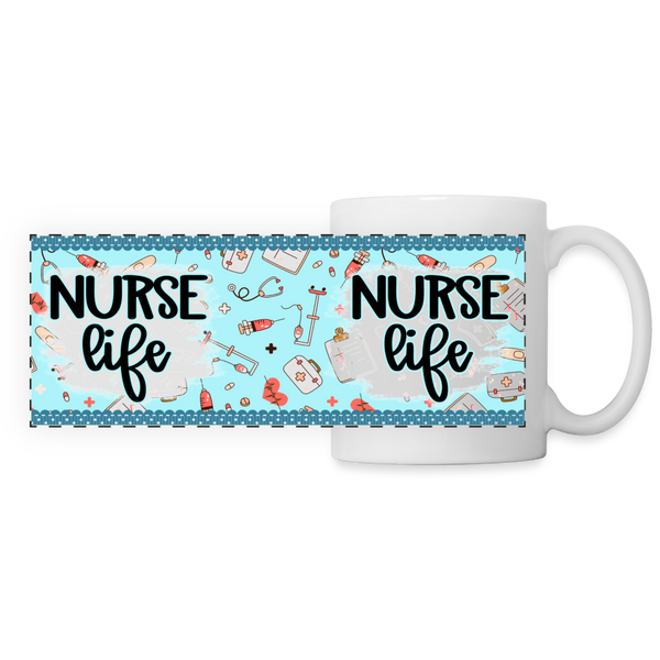 3014 Nurse Life Blue DESIGNER MUGS - white