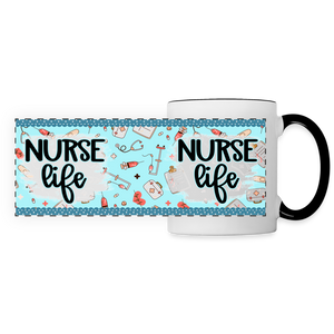 3014 Nurse Life Blue DESIGNER MUGS - white/black