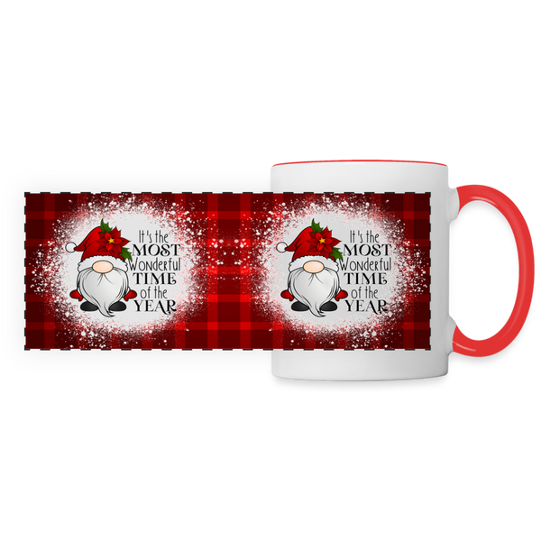 3007 The Most Wonderful Time Gnome DESIGNER MUGS - white/red