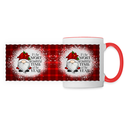 3007 The Most Wonderful Time Gnome DESIGNER MUGS - white/red