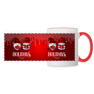 3003 Gnome For The Holidays Couple DESIGNER MUGS - white/red