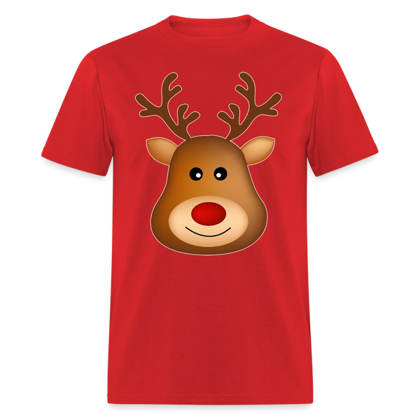 8094 1/4S Here Comes Santa Reindeer PREMIUM TSHIRT - red