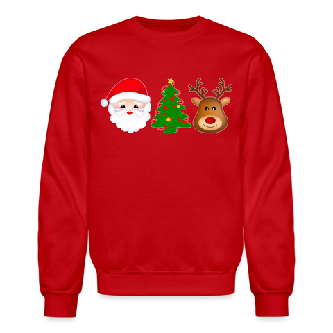 8094 4/4S Here Comes Santa Trio PREMIUM SWEATSHIRT - red