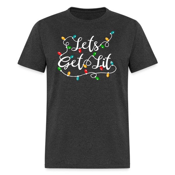 60023 1/4S Let's Get Lit PREMIUM TSHIRT - heather black