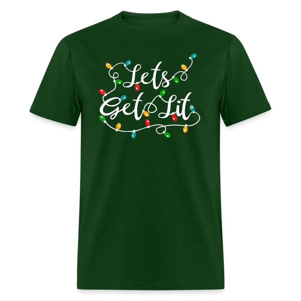 60023 1/4S Let's Get Lit PREMIUM TSHIRT - forest green