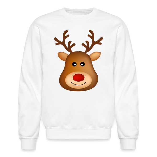 8094 4/4S Here comes Santa Reindeer PREMIUM SWEATSHIRT - white