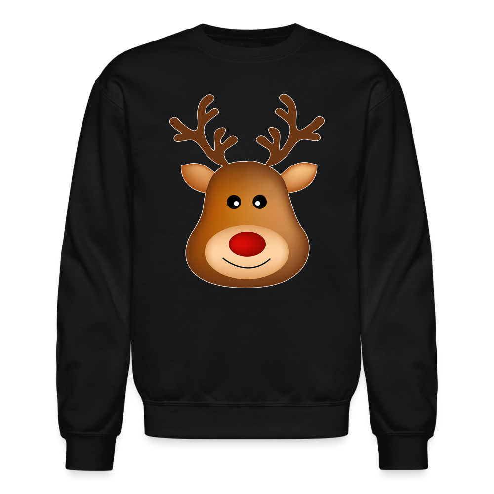 8094 4/4S Here comes Santa Reindeer PREMIUM SWEATSHIRT - black