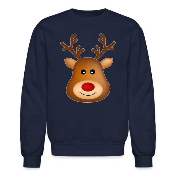 8094 4/4S Here comes Santa Reindeer PREMIUM SWEATSHIRT - navy