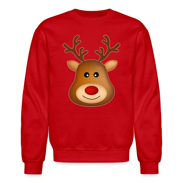 8094 4/4S Here comes Santa Reindeer PREMIUM SWEATSHIRT - red