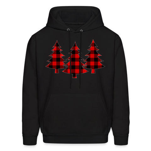 8303 4/4S Our Buffalo Plaid Trees PREMIUM HOODIE - black