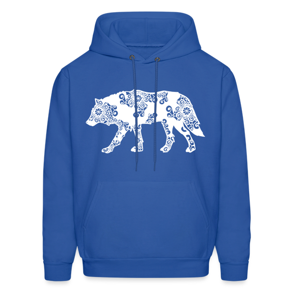 60024 4/4S Wolf Design PREMIUM HOODIE - royal blue