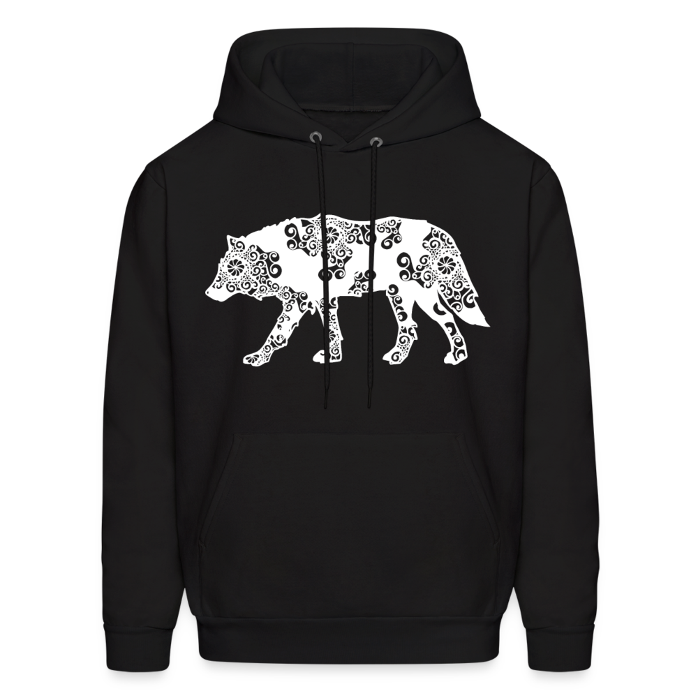 60024 4/4S Wolf Design PREMIUM HOODIE - black