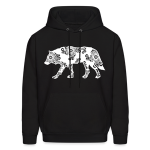 60024 4/4S Wolf Design PREMIUM HOODIE - black