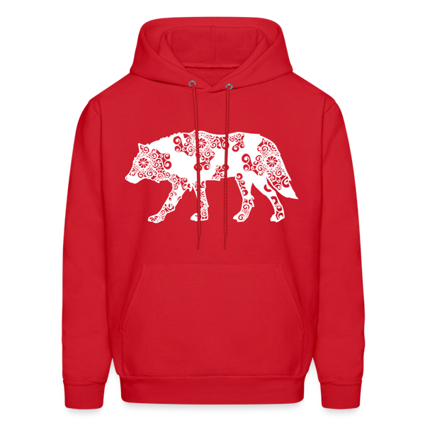 60024 4/4S Wolf Design PREMIUM HOODIE - red