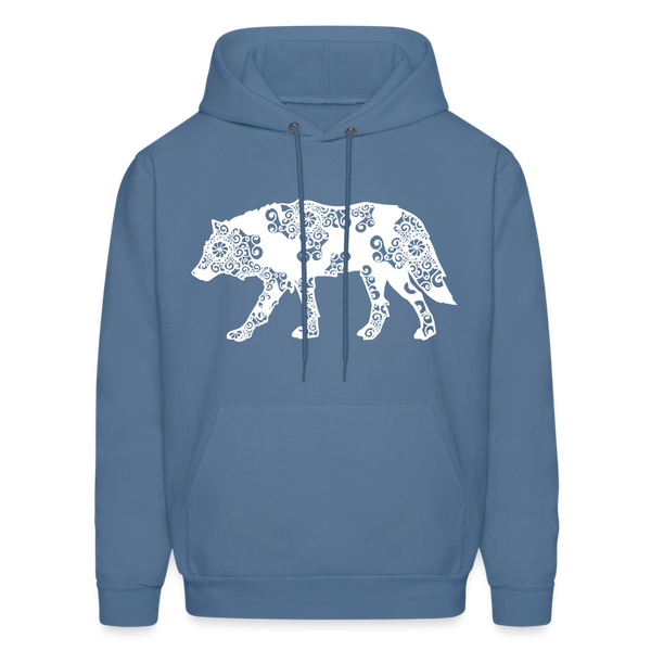 60024 4/4S Wolf Design PREMIUM HOODIE - denim blue